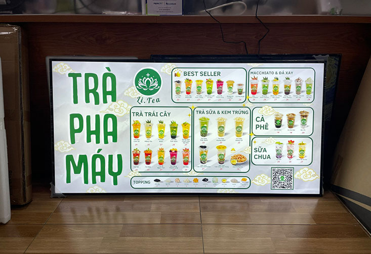 khung tranh điện treo tường 60x120cm