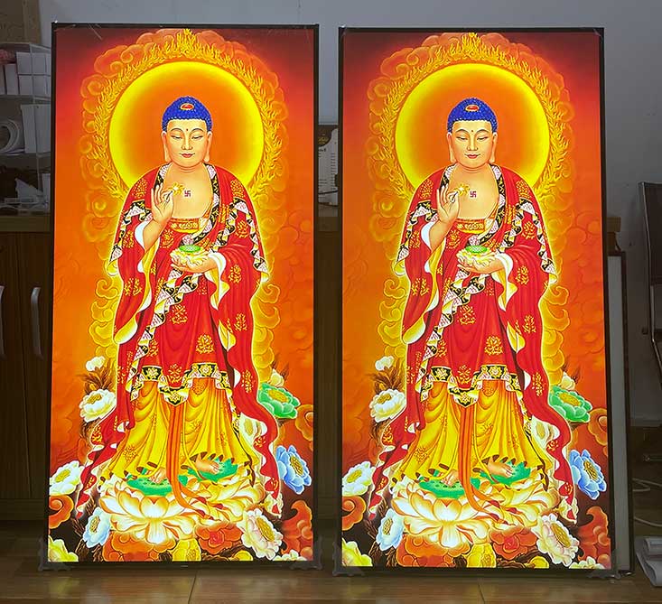 khung tranh điện treo tường 60x120cm