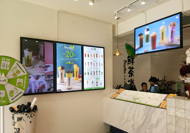 Hộp đèn siêu mỏng nắp hít màu đen