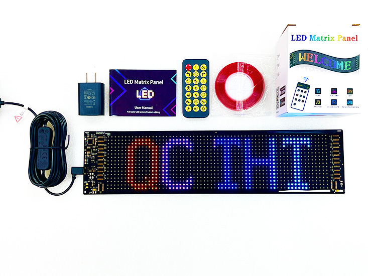bảng led dẻo ma trận ngoài trời 16*64 pixel 