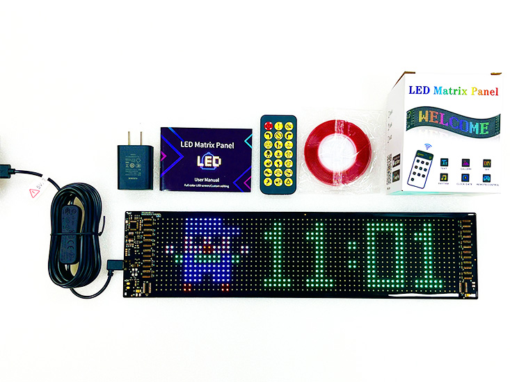 bảng led dẻo ma trận ngoài trời 16*64 pixel 3