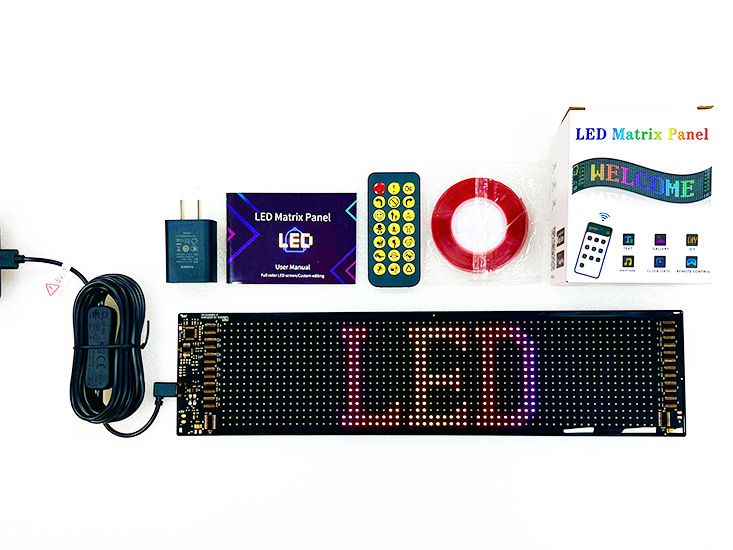 bảng led dẻo ma trận ngoài trời 16*64 pixel 4