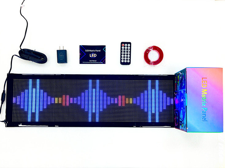 bảng led dẻo ma trận ngoài trời 32*128 pixel 3