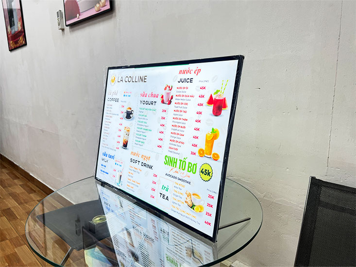 Tranh điện tranh rút A3 để bàn