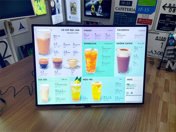 Tranh điện tranh rút A3 để bàn